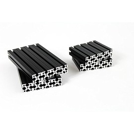 MakerBeam XL black anodized beams 50x15x15mm (103138) 4 pieces x 2 and 100x15x15mm (103149) 4 pieces x 2