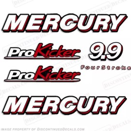 DiscontinuedDecals Fits Mercury 9.9 Pro Kicker Decals