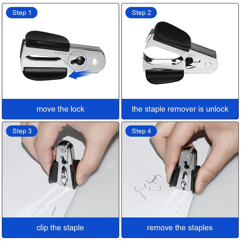 JIKIOU Staple Remover Staple Puller Removal Tool for School Office