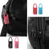 Mini Combo Locks, 3-Digit Combination Lock, Black, Resettable Luggage Locks,