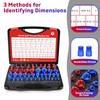 55 Pcs Thread Checker, Nut and Bolt Thread Checker Set