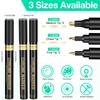 KERIFI Liquid Gold Chrome Markers, Supper Golden Metallic Paint Pens,