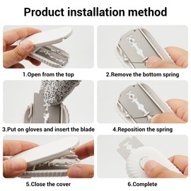 Fengsong ufo non-slip bread Lame,professiona dough scoring tool with extractable blade,sourdough bread tool for baking,scorer for sourdough razor scorer patterns booklet & 5 razor blades (white)