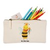 Mr. & Mrs. Panda Make-Up Bag Bee King, White, Hand