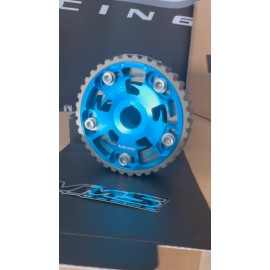 VMS BLUE ADJUSTABLE CAM GEAR FOR HONDA CIVIC 1988 TO 2000 SOHC D SERIES
