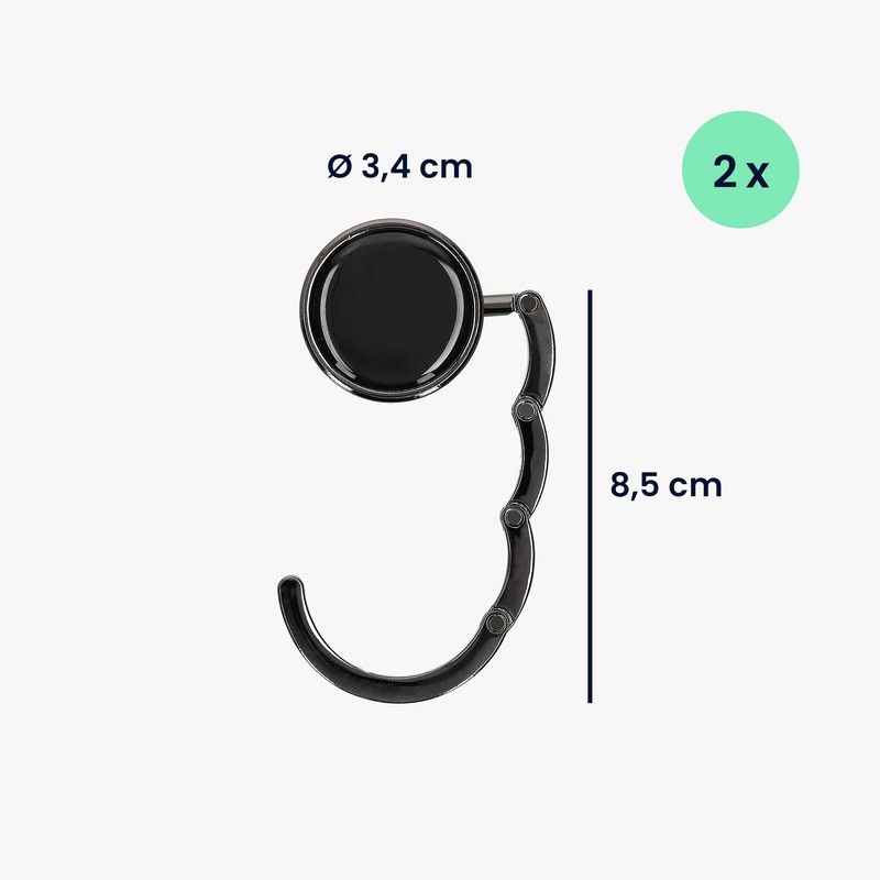 kwmobile Purse Hanger for Table (Set of 2) - Purse
