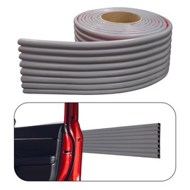 Rubber Bond Garage Wall Protectors - 4in x 12ft Strong Self-Adhesive Rubber Bumper Protectors for Garage Walls - Waterproof and Anti-Scratch Garage Wall Protector for Car Doors (Grey)