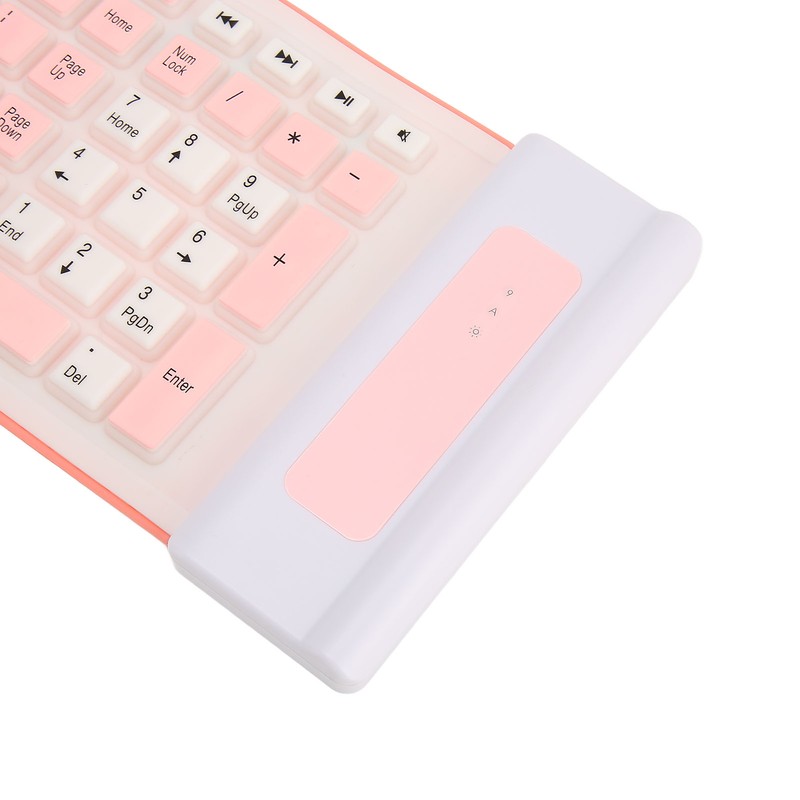 Silicone Keyboard 107 Keys Waterproof Dustproof Folding Two Colors 2.4G
