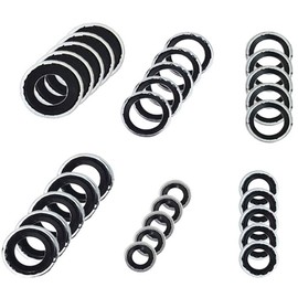 BOOMBOOST O Ring Assortment Repair Tool Sealing Gasket Washer Set 30pcs Air Conditioner Pump Washer A/C Compressor