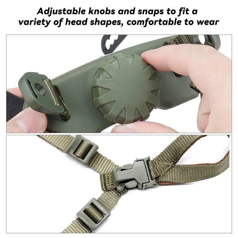 Yzpacc Tactical High Cut Helmet Chin Strap Adjustable Dial 4