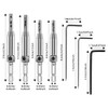 Ansodo 7Pcs Hinge Drill Bit Set, self centering drill bit,