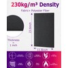 BUBOS 4 PCS Acoustic Panels,24''x12'' Fabric Soundproof Wall Panels,Self-adhesive Sound