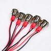 Gebildet 5pcs 12mm LED Metal Indicator Light AC/DC 12-24V Waterproof