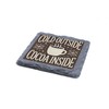 Cold Outside Cocoa Inside Slate Coaster – Winter Hot Cocoa