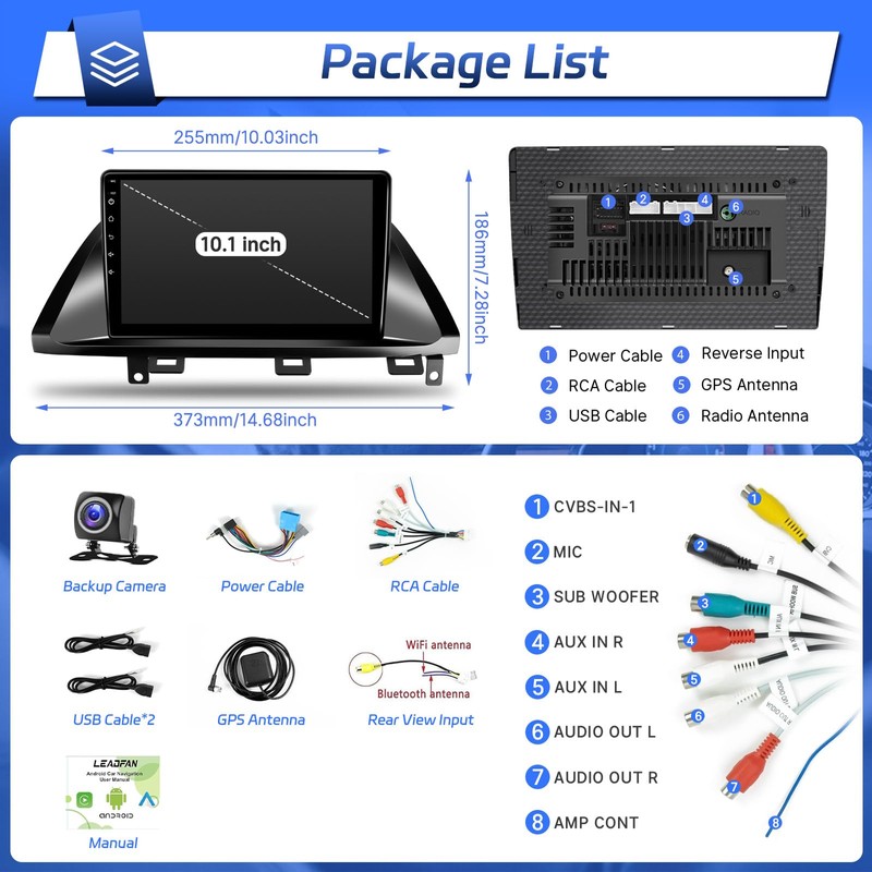 Android Radio for Honda Odyssey 2005-2010 Stereo Wireless Carplay &