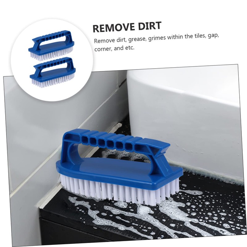 Mipcase 2pcs Heavy Duty Pool Cleaning Brush Handheld Scrub Brush