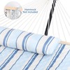 Double Hammock Pad and Pillow Set,78" x 55"Polyester Quilted Hammock