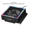 Cooling Fan LED 7 Light Modes 3 Speed USB3.0 USB2.0