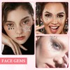 5 Sheets Face Gems, Star Face Stickers, Gem Stickers with
