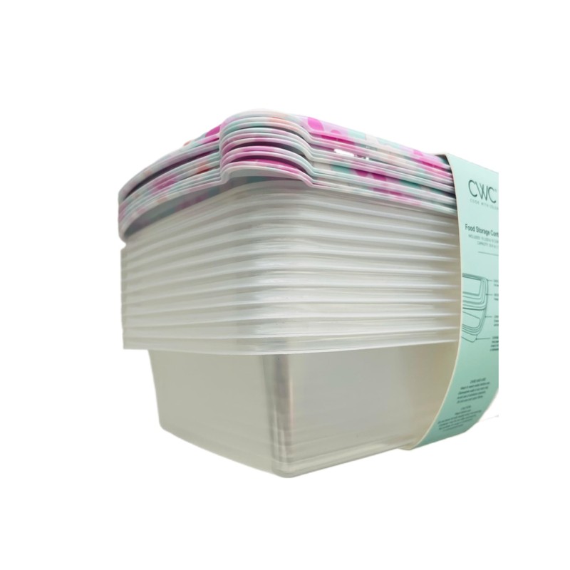 Cook with color - 20 piece food containers