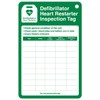 V Safety Defibrillator Inspection Tag Kit Pack of 10