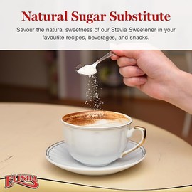 Elisha Stevia Sweetener - 2 x 42 x 2.5gr - Sugar Free and Gluten-Free Natural Sweetener - All Natural, Kosher Certified, Zero Calorie Powdered Sugar - Perfect for Keto, Paleo, and Low-Carb Diets