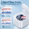 Ultrasonic U-V Retainer Cleaner Machine, 45kHz Ultrasonic Cleaner for Dentures,