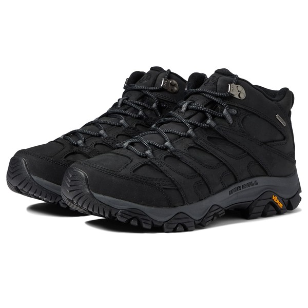 Merrell Men's Moab 3 Prime Mid Waterproof Hiking Boot, Black,