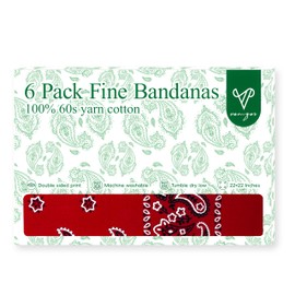 Vamqor Bandanas Gift Box 12pack and 6 pack,Premium Super Soft 60s Cotton Bulk Paisley Handkerchiefs for Men,Women and Kids(Variety Pack A)