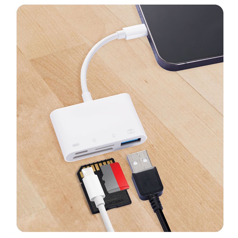 Memory Card Adapter with Charging Port Plug and Play 14