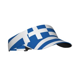 Cute Funny Greece Flag Hat Women Men Adjustable Flag Sport Sun Visor Hat Summer Fashion Sun Cap Beach Flag Hat