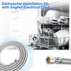 Dishwasher Installation Kit - 6 FT Stainless Steel Dishwasher Hose