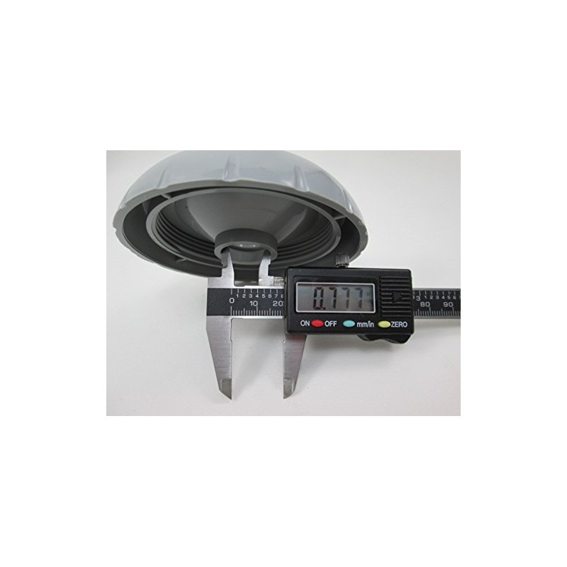 Spa Hot Tub Diverter Cap 3 3/4" Wide Gray Notched