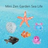 Mini Zen Garden for Desk, Ocean Sea Life, Sand and