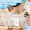 WYKOO 6 Pack Clear Freezer Breast Milk Storage Organizer Flat