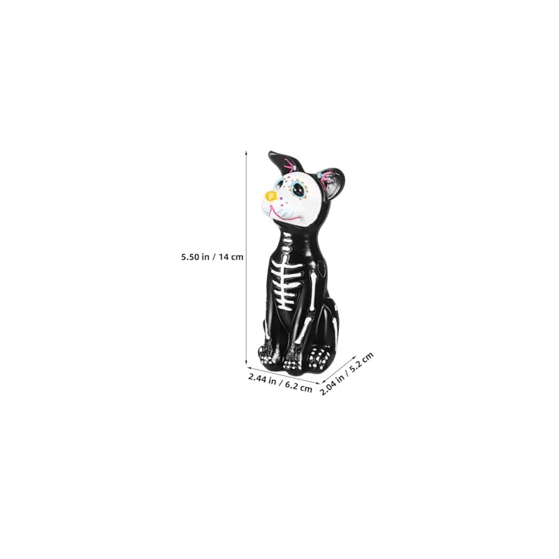Figura De Perro Del Día De Los Muertos: Estatua De