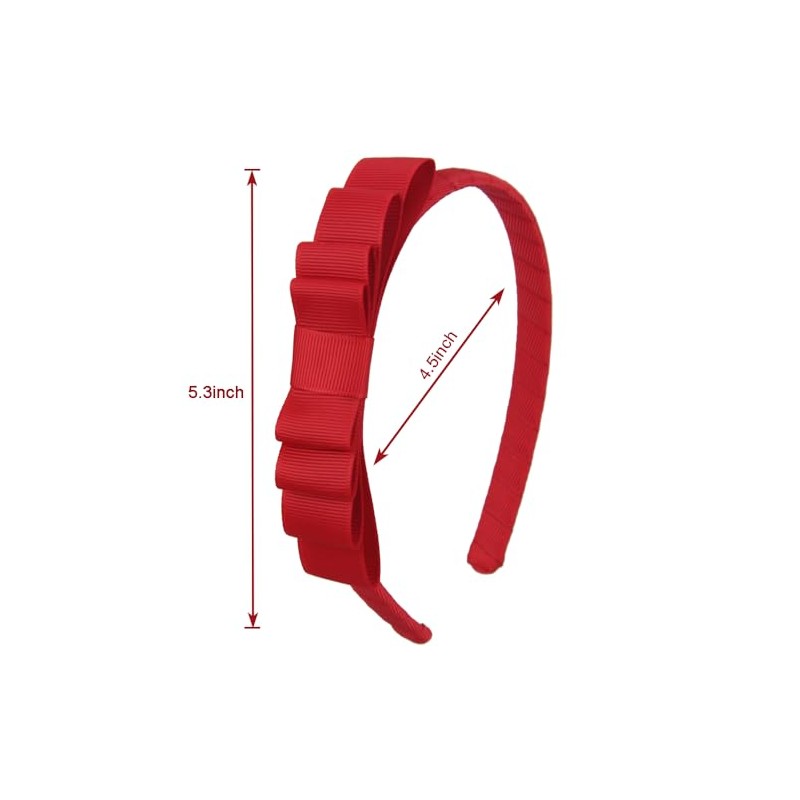 Diadema Roja con Lazo Anudado para Niñas Pequeñas