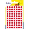 Avery 490 dots Diam 8mm red