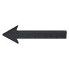 IVERRA 10 Inch Black Floating Arrow Signs, Modern Outdoor Plastic