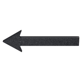 IVERRA 10 Inch Black Floating Arrow Signs, Modern Outdoor Plastic Directional Signs for Wall Yard Street