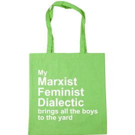Hippowarehouse My Marxist Feminist Dialectic Brings All The To The Yard Tote Shopping Gym Beach Bag 42cm x38cm, 10 litres