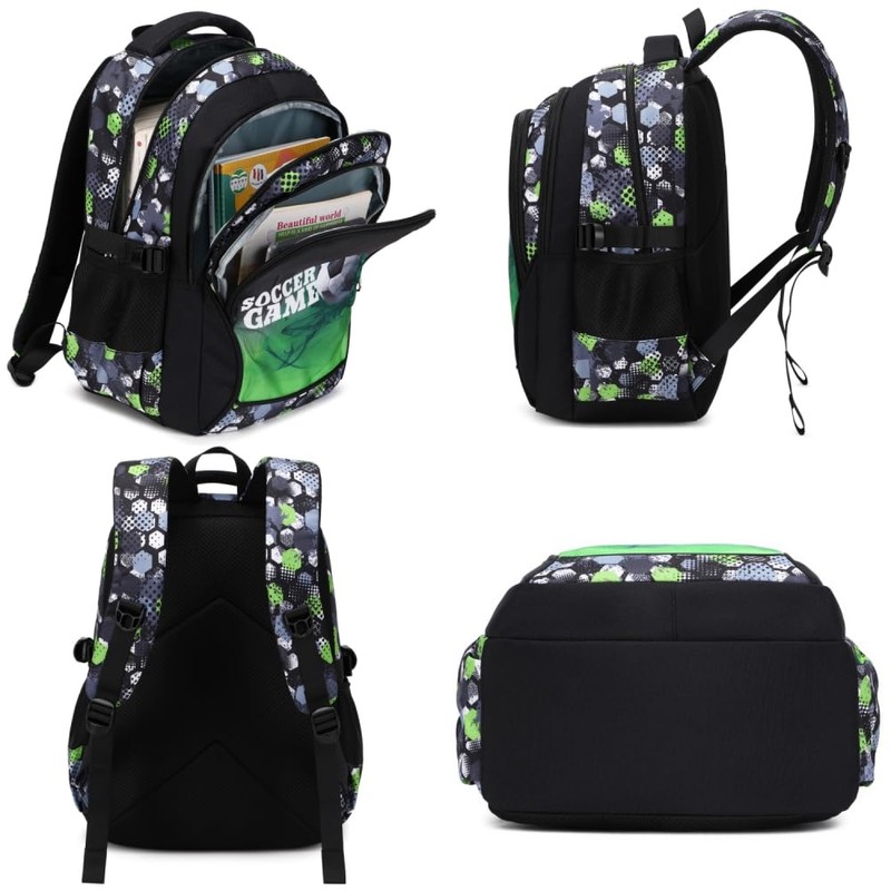 ADGBPE Boys Backpack School Bag Secondary Backpack Teen Student Durable