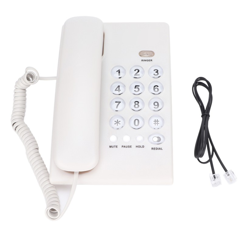 KXT504 Desktop Corded Telephone Multifunctional Large Button Landline Phone for