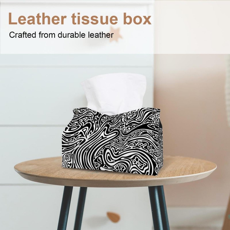 2 Pack Tissue Box Cover Holder, Rabbit and Piglet Rectangle