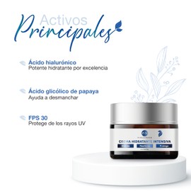 PUREZA NATUR Crema Hidratante intensiva para piel seca y mixta | Cremas faciales Hidratantes, rejuvenece, antiedad, protege la piel e hidrata 50g