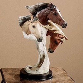 Touch of Class Wild at Heart Horse Sculpture Earth Tones 16 Inches Tall