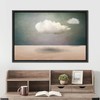 SIGNWIN Framed Canvas Print Wall Art Surreal Cloudy Sky Desert