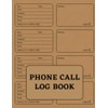 Phone Call Log Book: Simple Monitoring Telephone Message Customers for