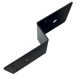 8 Pcs 2" Post to Beam Z Tie Plate Metal Bracket,Deck Joist Hanger Hurricane Ties Plate Fit 2x4 Cross Joist and 4x4 Post Trusses Wood Timber Connectors Table top Fasteners ,Thickness 2 mm,Black