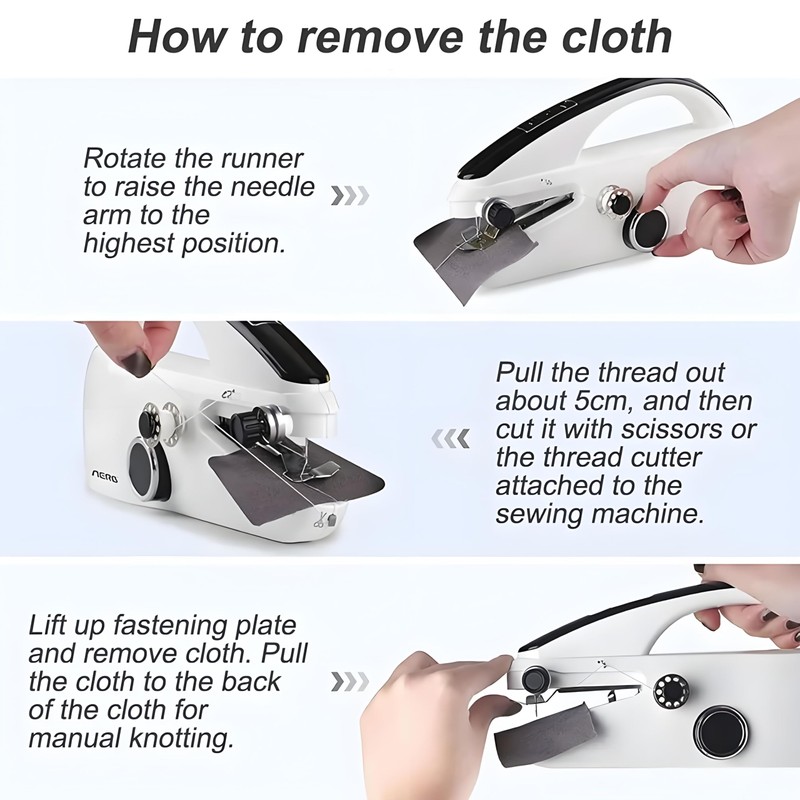 Handheld Sewing Machine, Mini Hand for Beginners, 2 Speed Adjustment